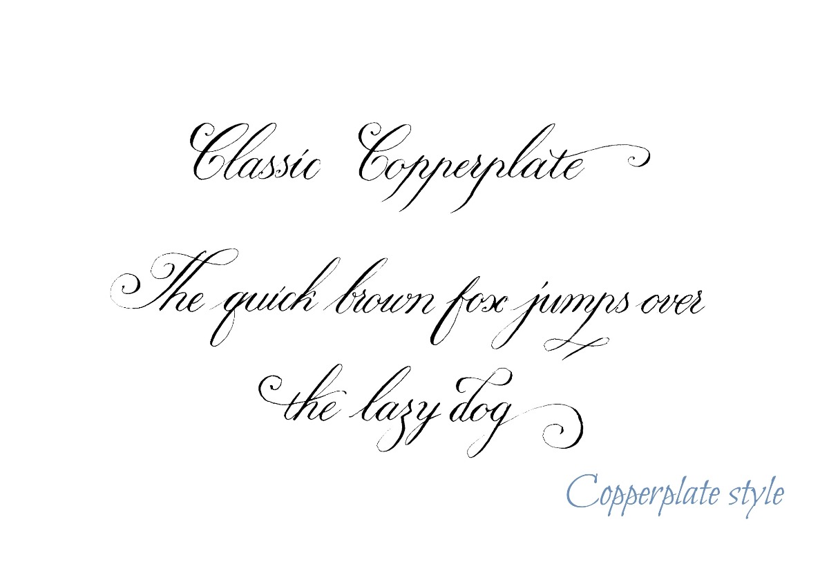 Classic Copperplate Style